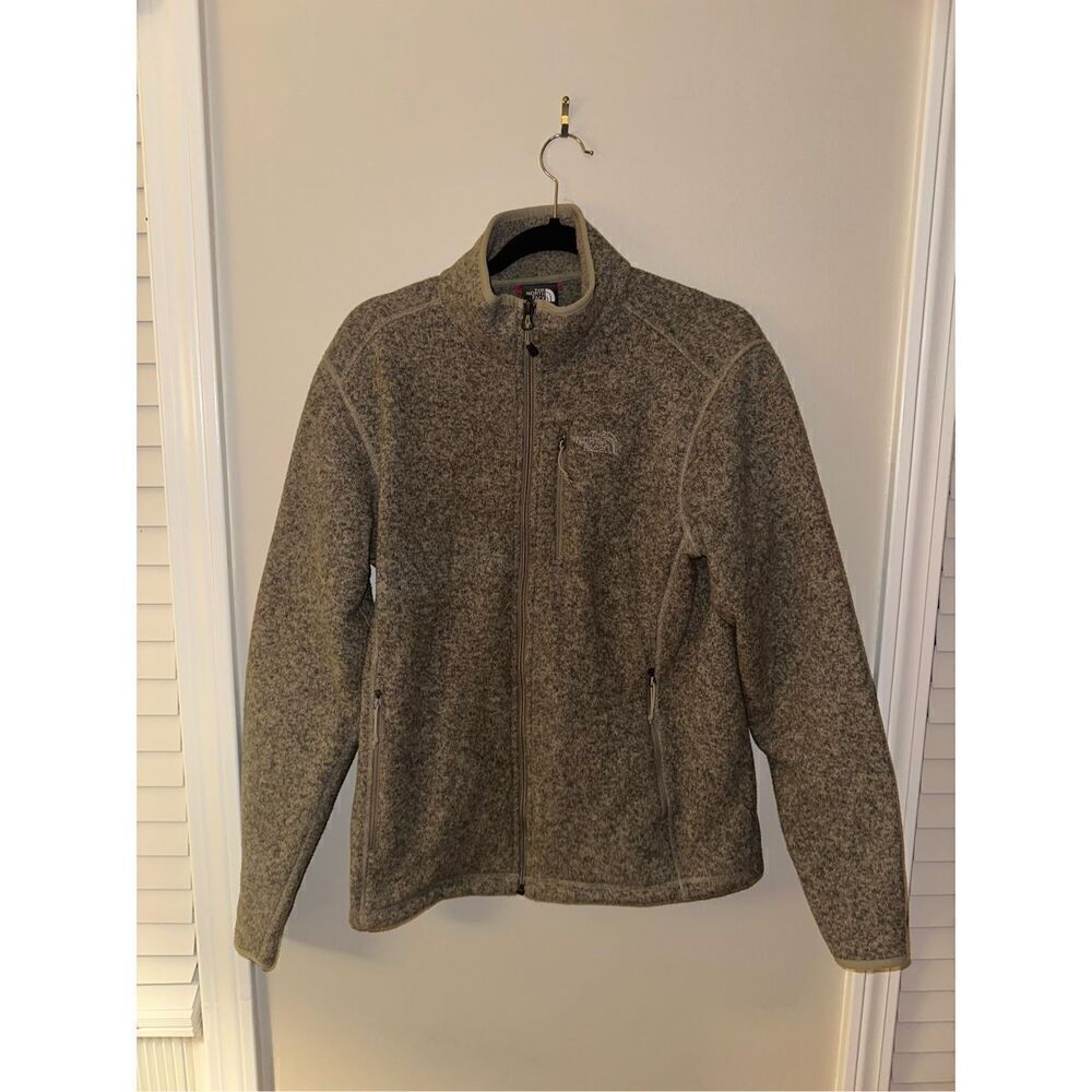The North Face Men’s Sweater Fleece Quarter Zip, Size Small,  Heather Grey